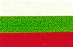 Bulgariens flag med link til satellit foto af landet