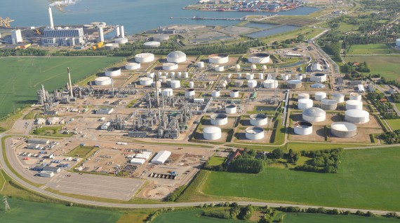 Statoil's raffinaderi i Kalundborg med Link til Statoil